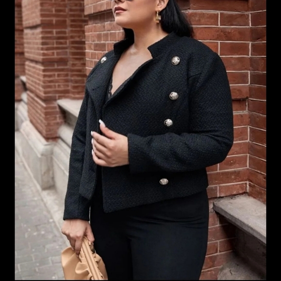 Double button, tweed jacket - Picture 3 of 8